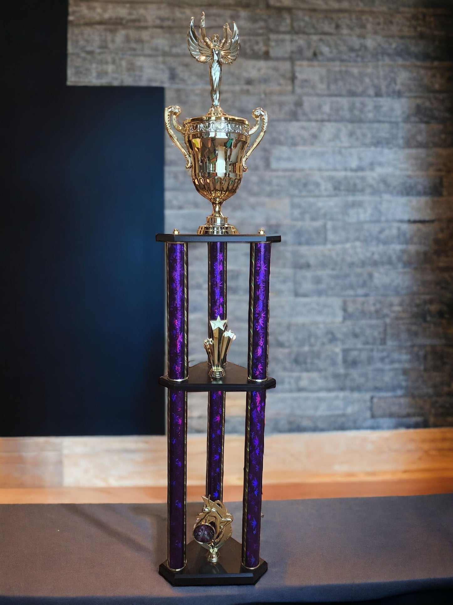 3 Tiered, 4 Foot Championship Trophy