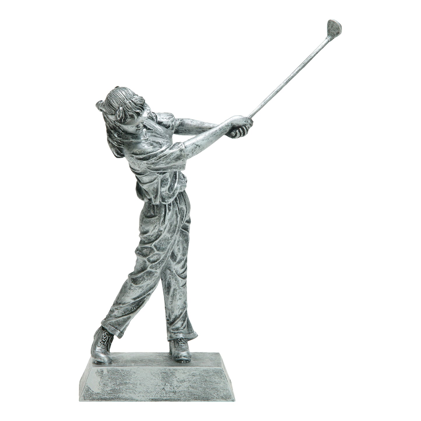 SPORT RESIN - FEMALE GOLF (GOLD & SILVER, MULTIPLE SIZES)