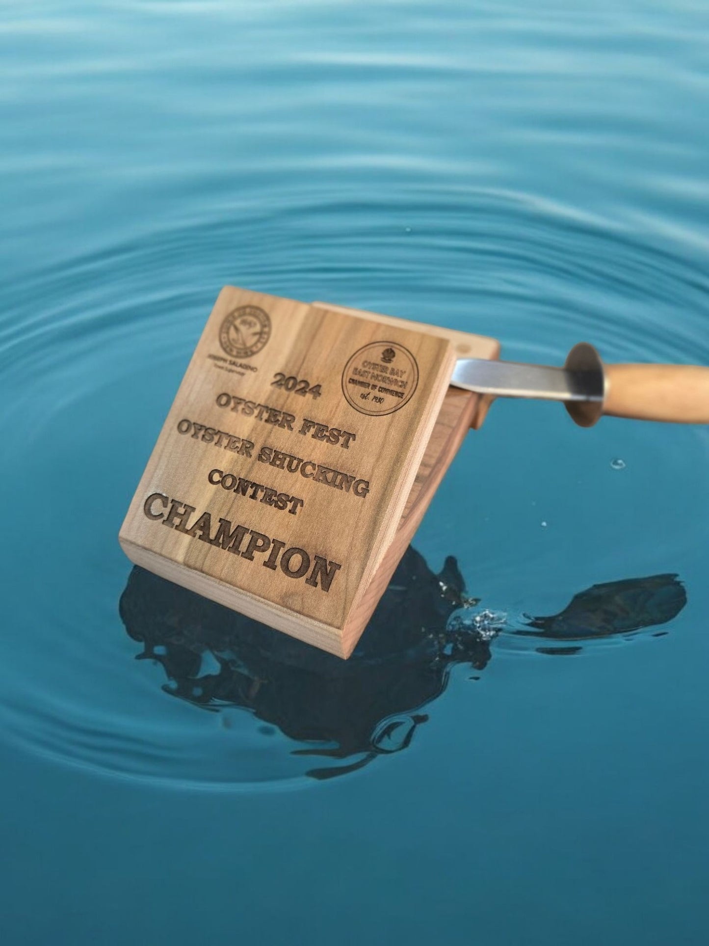 Wooden Oyster Shucker & Knife Set (Personalized)