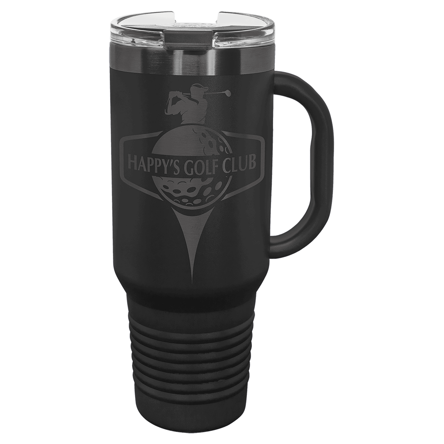 Ion Plated 40 oz. Travel Mug with Handle, Straw Included