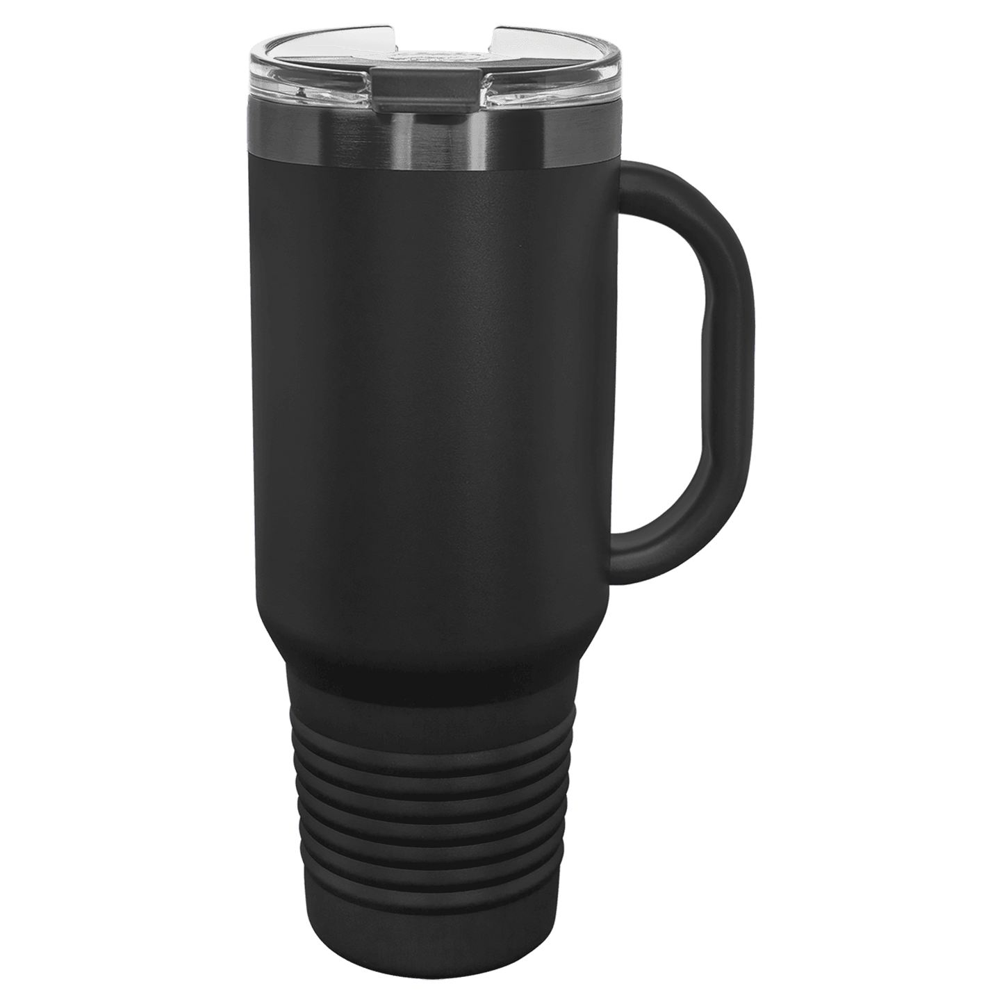 Ion Plated 40 oz. Travel Mug with Handle, Straw Included