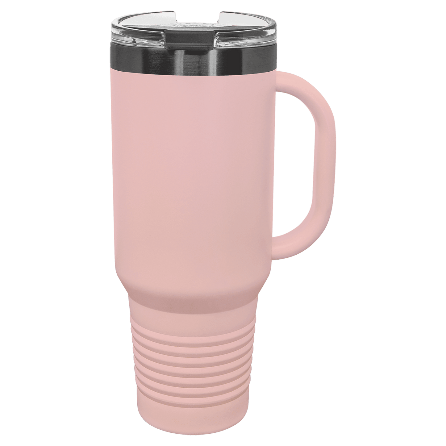 Ion Plated 40 oz. Travel Mug with Handle, Straw Included