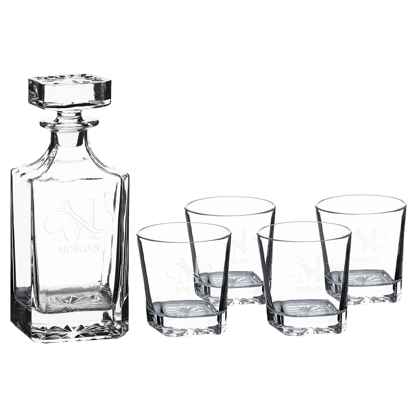 750ml Decanter & Double Rocks Glass Set