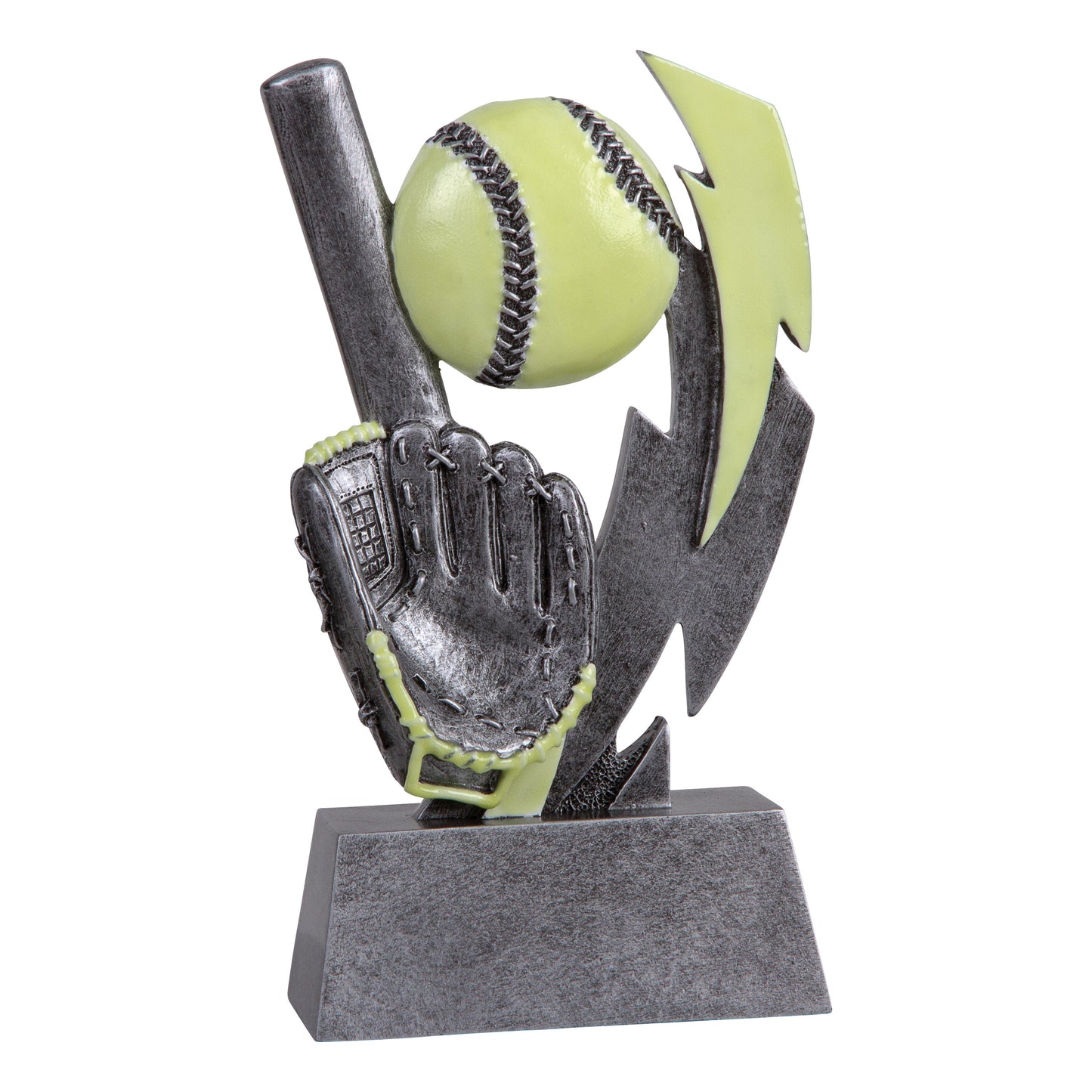 GLOW IN THE DARK RESIN - SOFTBALL (GLO-605)