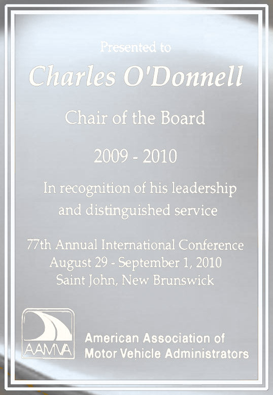 7x9 Plaque Plate