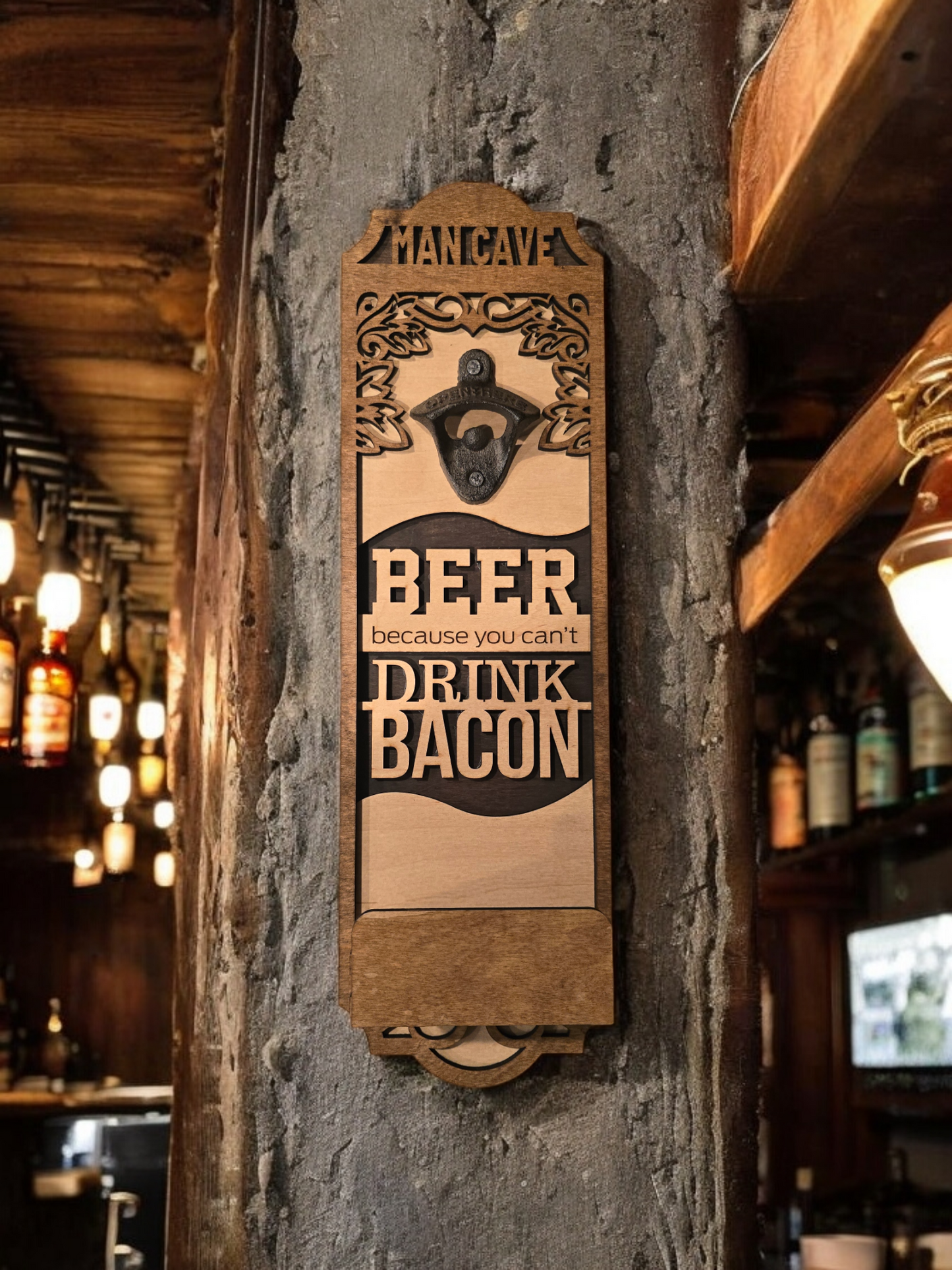 Wall Mount Beer Bottle Opener