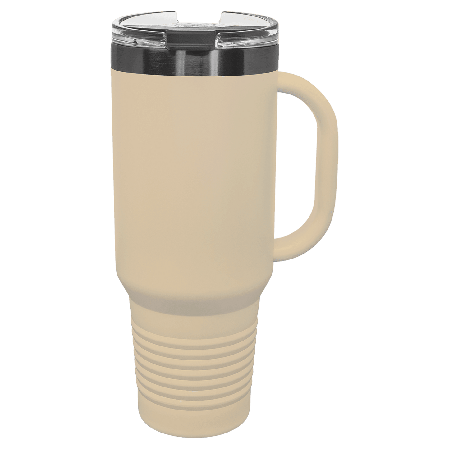 Ion Plated 40 oz. Travel Mug with Handle, Straw Included