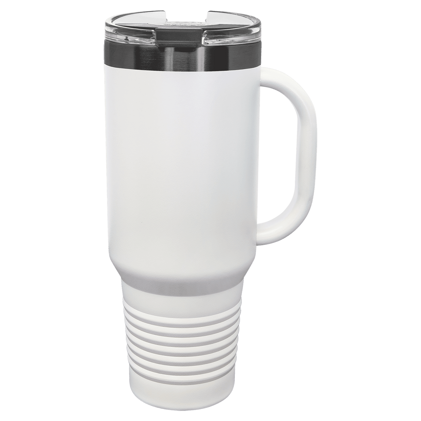 Ion Plated 40 oz. Travel Mug with Handle, Straw Included