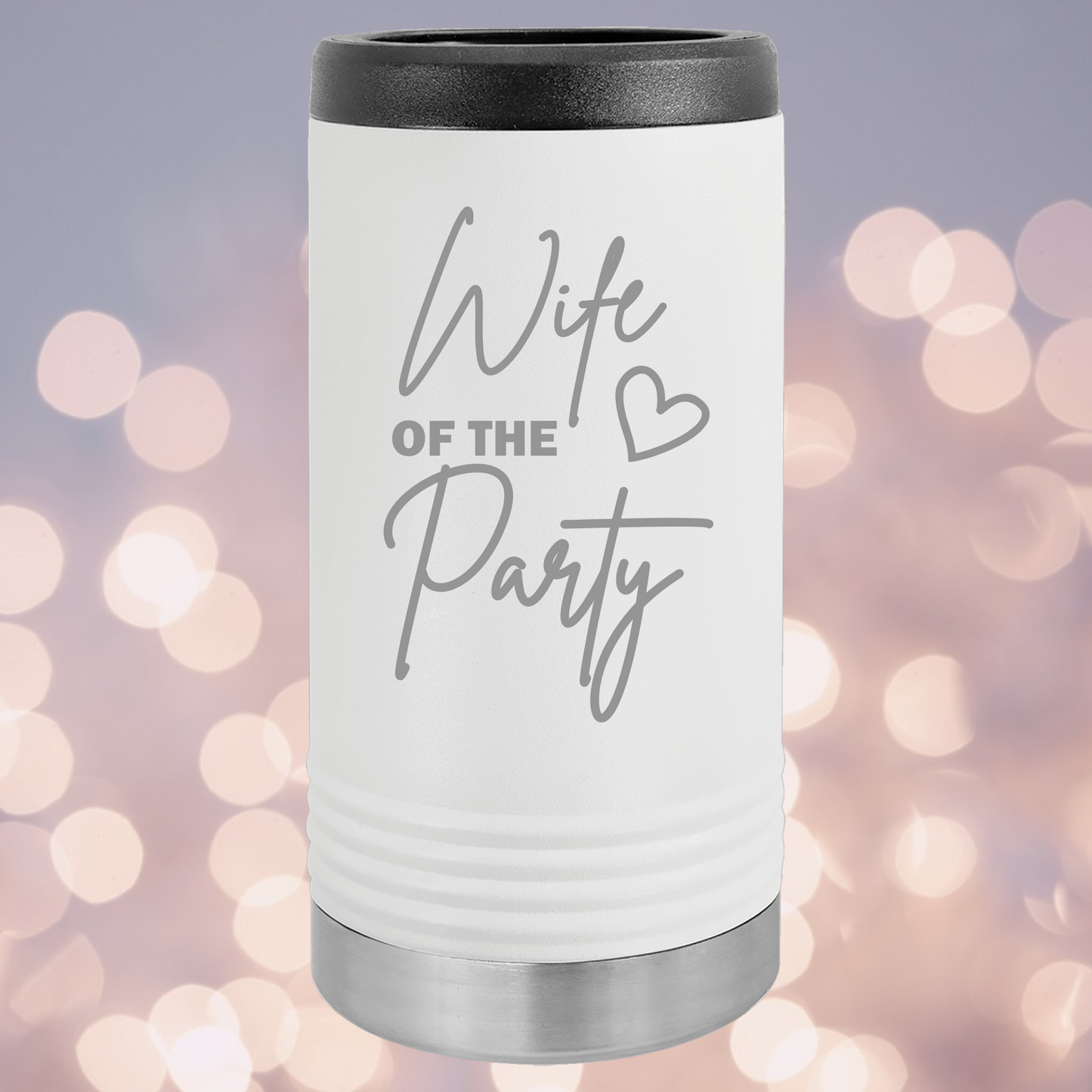 Bachelorette Stainless Steel Slim Koozie