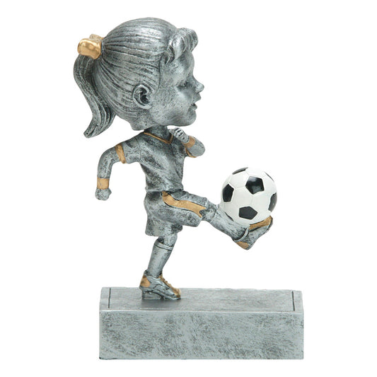 KIDS - ROCK N' BOP FEMALE SOCCER BOBBLEHEAD (59514GS)