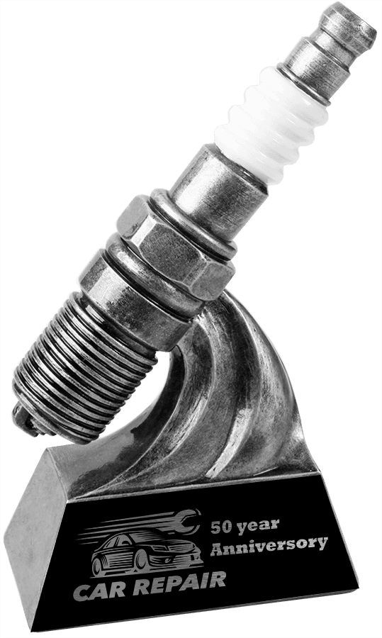 Spark Plug Resin Trophy