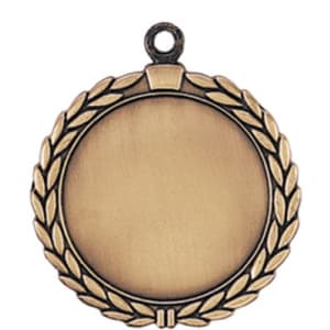 2 1/2" Wreath Medal Insert Holder, with Ribbon