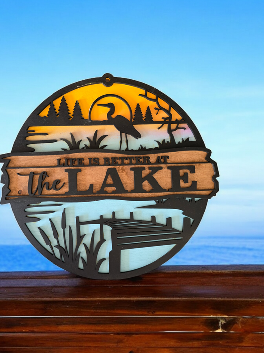 Lake Life Sign